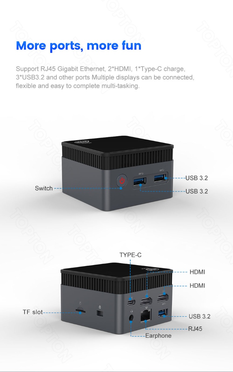 Small Extraordinary Mini PC VenBOX M6S Intel N100